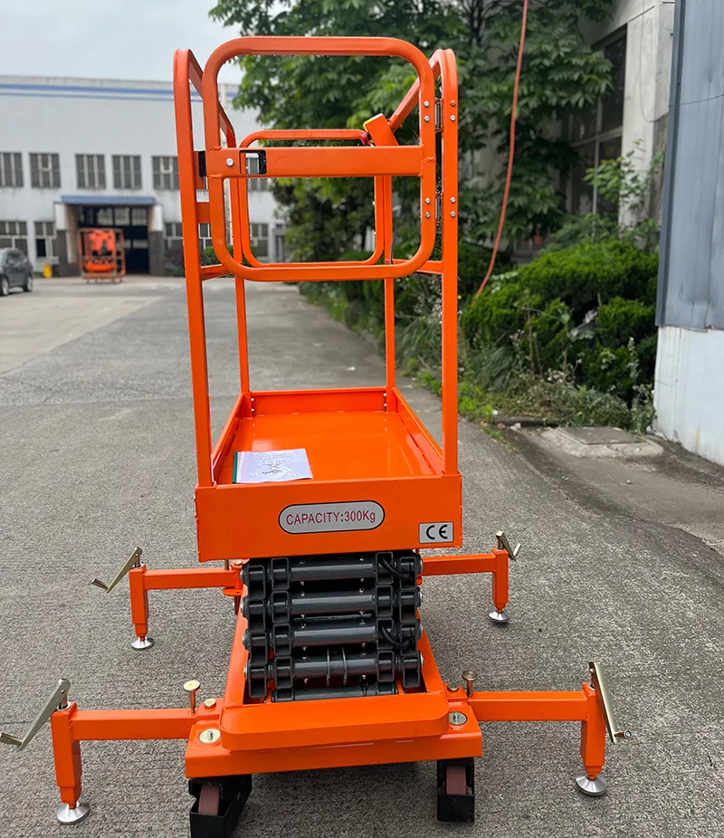 Mini plataforma tipo tijera portátil